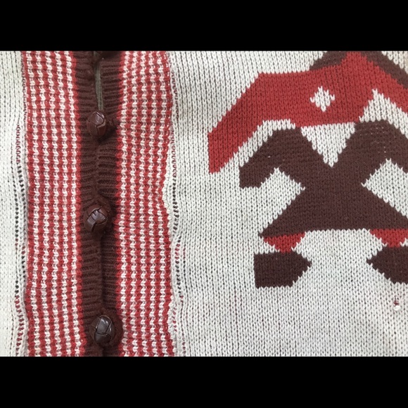 70’s Vintage Graphic Motif Sweater - Picture 2 of 3